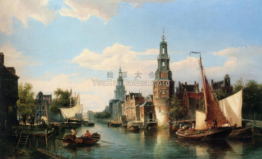 The Montelbaans Tower Amsterdam - 科内利斯·克里斯蒂安·Dommelshuizen